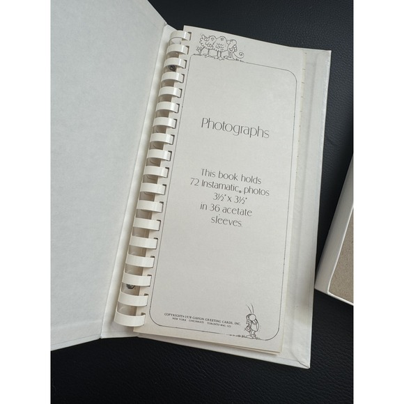 Vintage Gibson Greeting Instamatic Photo Album Whimsical Farm Animals 1978 w/box - Picture 3 of 9